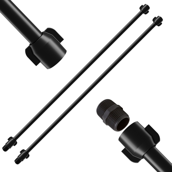 Engate Mangueira Flexível Para Descarga 40cm X 1/2" Preto | A